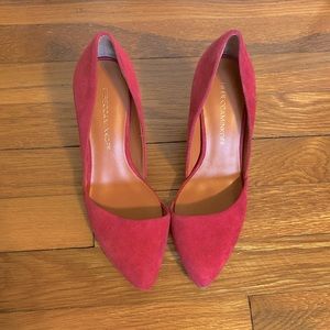 LAST CHANCE! Will donate 4.9. Pink Rebecca Minkoff Brie D'orsay Suede Pumps